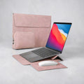 LuxElite Executive Fold Laptop Sleeve & Stand Set